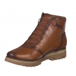 Botines Planos Mujer Zapp 22887 Cuero