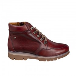 Botines Planos Mujer Zapp 22254 Burdeos