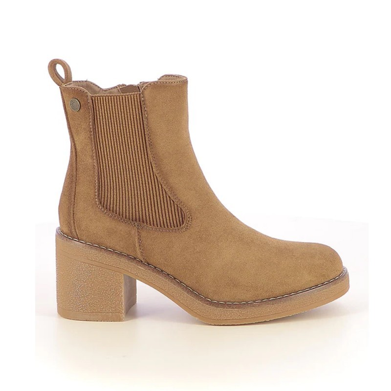 Botines de Tacón Mujer Refresh 173039 Beig
