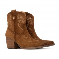 Botines de Tacón Mujer Refresh 173014 Camel