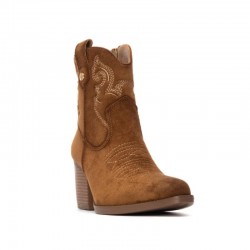 Botines de Tacón Mujer Refresh 173014 Camel