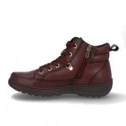 Botines Planos Mujer Coronel Tapiocca T712 Burdeos