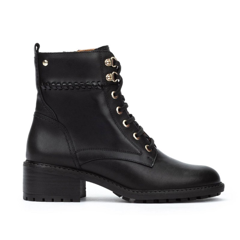 Botines de Tacón Mujer Pikolinos W0D-8672 Negro