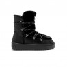 Botines Planos Mujer D.franklin Nordic Trk Fur Negro Negro