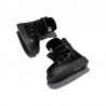 Botines Planos Mujer D.franklin Nordic Trk Fur Negro Negro