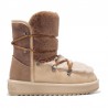Botines Planos Mujer D.franklin Nordic Trk Fur Gradient Taupe