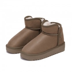Botines Planos Mujer D.franklin Nordic Low Basic Taupe Taupe