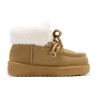 Botines Planos Mujer D.franklin Nordic Mid Fur Cuero