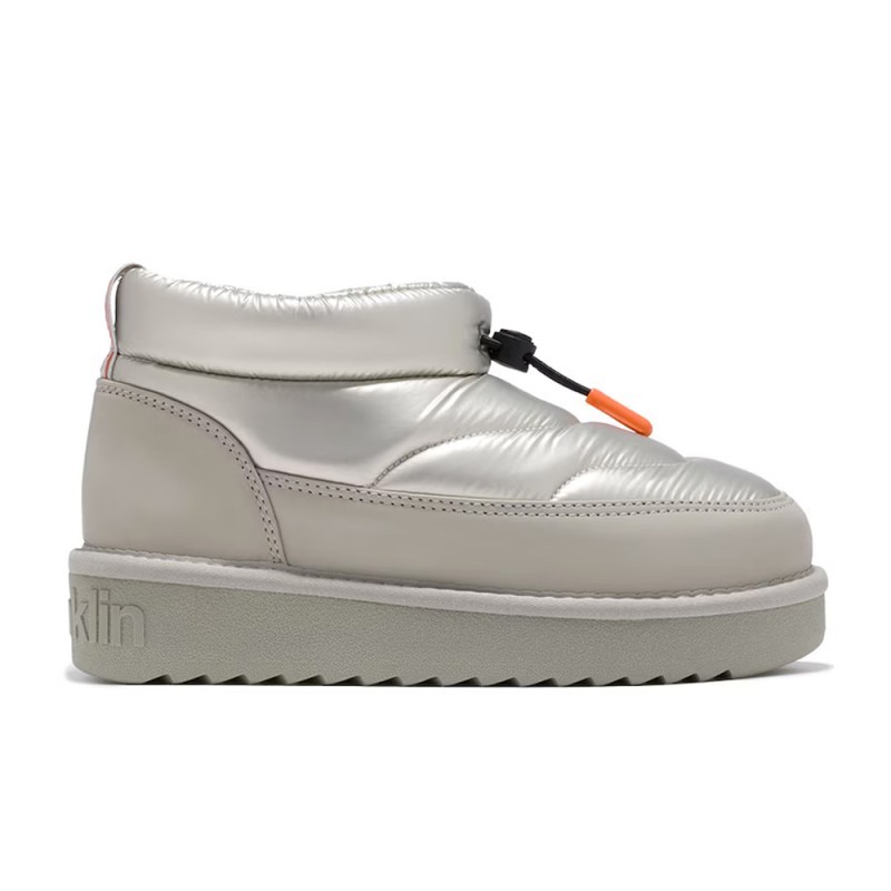 Botines Planos Mujer D.franklin Nordic Low Bomb Plata