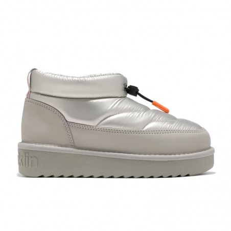 Botines Planos Mujer D.franklin Nordic Low Bomb Plata