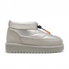 Botines Planos Mujer D.franklin Nordic Low Bomb Plata