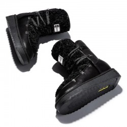 Botines Planos Mujer D.franklin Nordic Fur Negro
