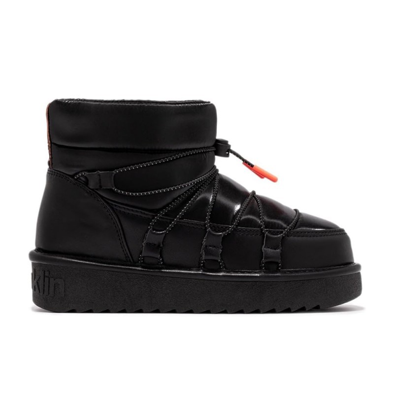 Botines Planos Mujer D.franklin Nordic Grip Negro