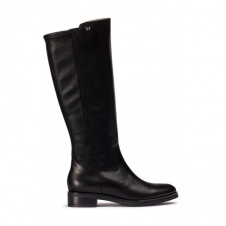 Botas Planas Mujer Wonders 54100 Negro