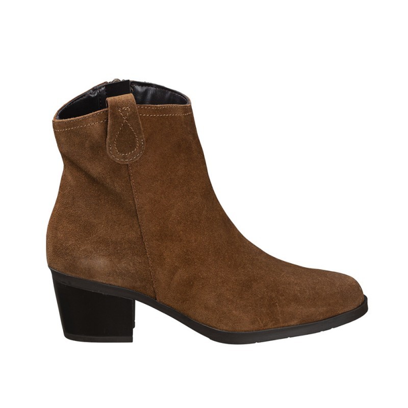 Botines de Tacón Mujer Maria Jaen 1020 Cuero