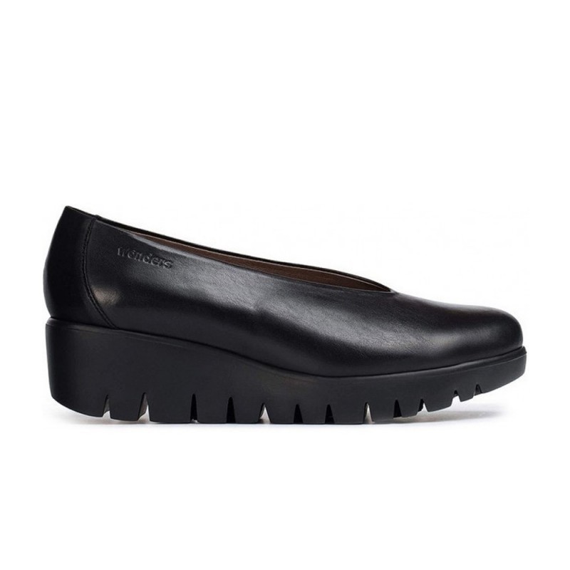 Zapatos Casual Mujer Wonders 33100 Negro