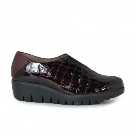Zapatos Casual Mujer Wonders 33340 Burdeos