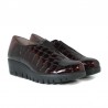 Zapatos Casual Mujer Wonders 33340 Burdeos