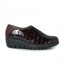 Zapatos Casual Mujer Wonders 33340 Burdeos
