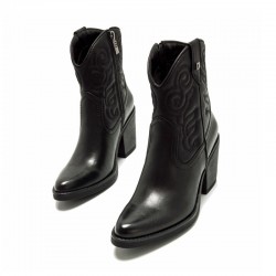 Botines de Tacón Mujer MTNG 59581 Negro