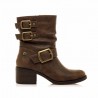 Botines de Tacón Mujer MTNG 54664 Cuero
