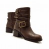 Botines de Tacón Mujer MTNG 54664 Cuero