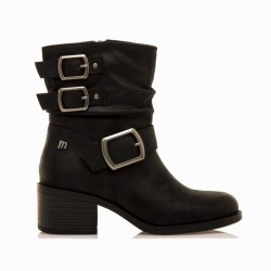 Botines de Tacón Mujer MTNG 54664 Negro