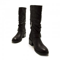 Botas de Tacón Mujer MTNG 54663 Negro