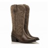 Botas de Tacón Mujer MTNG 59794 Marron