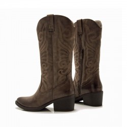 Botas de Tacón Mujer MTNG 59794 Marron