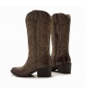 Botas de Tacón Mujer MTNG 59794 Marron