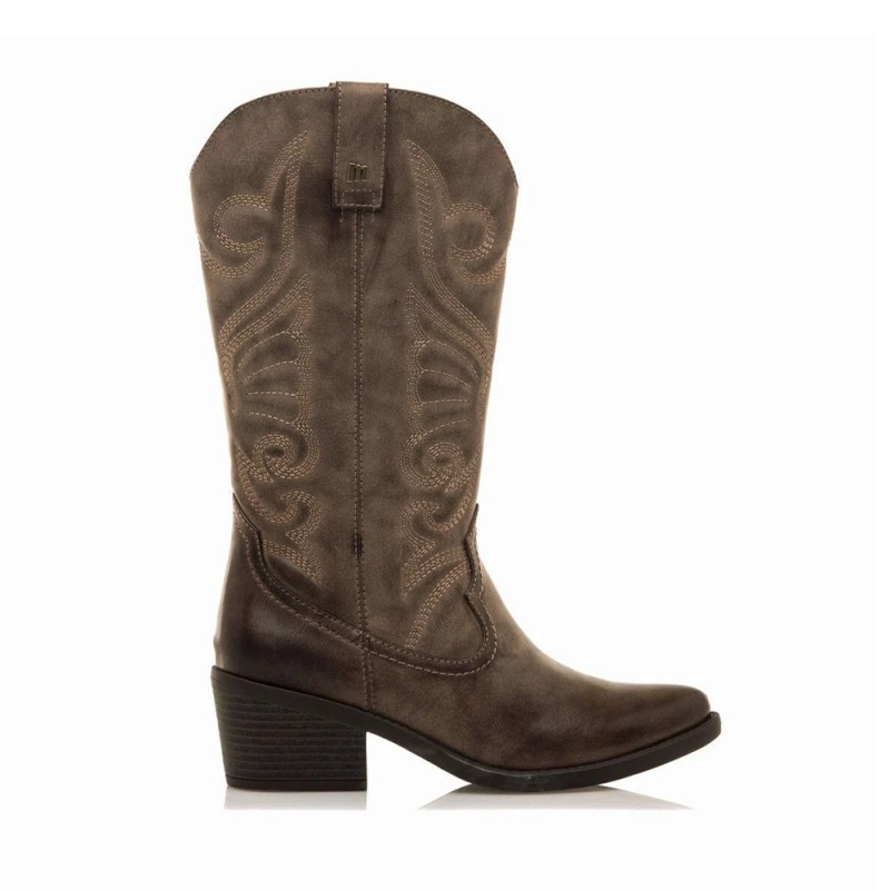Botas de Tacón Mujer MTNG 59794 Marron