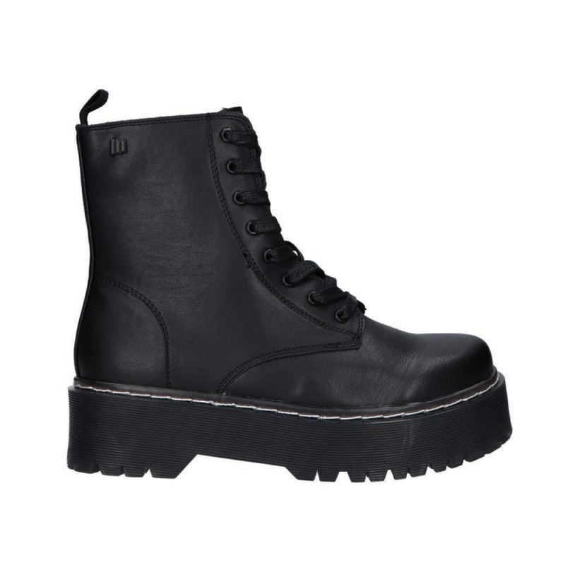 Botines Planos Mujer MTNG 50176 Negro