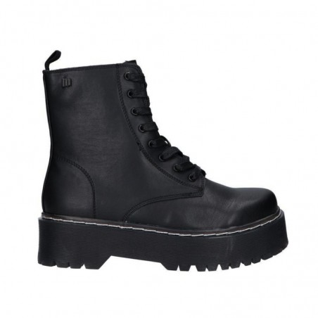 Botines Planos Mujer MTNG 50176 Negro