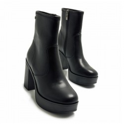 Botines de Tacón Mujer MTNG 50531 Negro