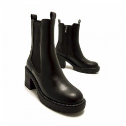 Botines de Tacón Mujer MTNG 55343 Negro