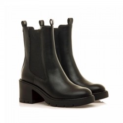 Botines de Tacón Mujer MTNG 55343 Negro