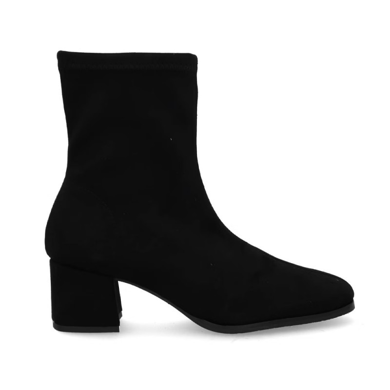 Botines de Tacón Mujer Miss Elastic 78330 Negro