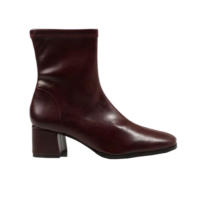Botines de Tacón Mujer Miss Elastic 78330 Burdeos