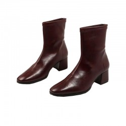 Botines de Tacón Mujer Miss Elastic 78330 Burdeos