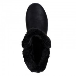 Botas Planas Mujer Skechers Slip-Ins Relaxed Fit Negro
