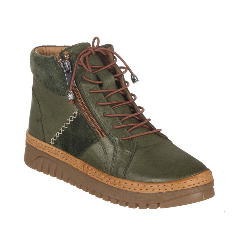 Botines Planos Mujer 48 Hrs 3705 Verde