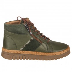 Botines Planos Mujer 48 Hrs 3705 Verde