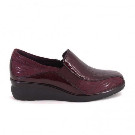 Zapatos Casual Mujer Pitillos 10730 Burdeos