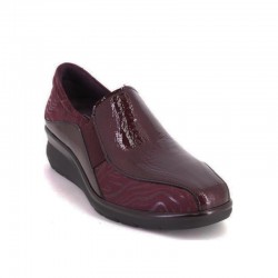 Zapatos Casual Mujer Pitillos 10730 Burdeos