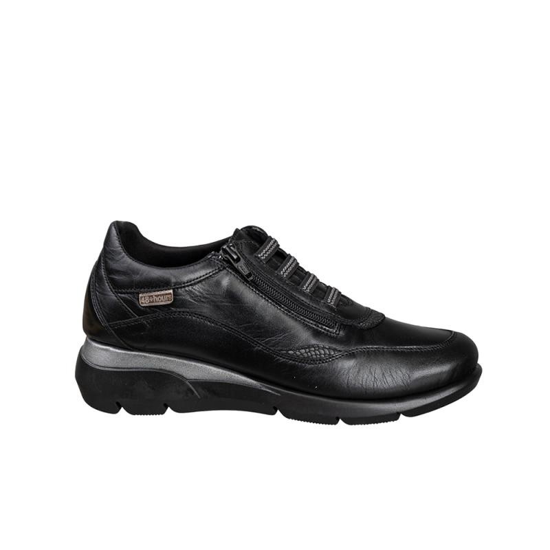 Zapatos Casual Mujer 48 Hrs 0708 Negro