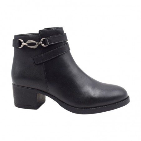 Botines de Tacón Mujer 48 Hrs 3303 Negro