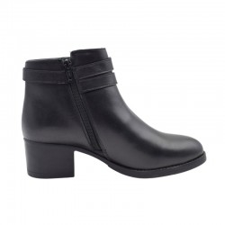 Botines de Tacón Mujer 48 Hrs 3303 Negro