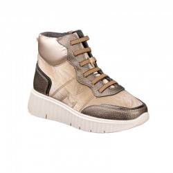 Botines Planos Mujer Zapp 631 Taupe