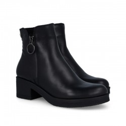 Botines de Tacón Mujer Porronet 4732 Delia Negro